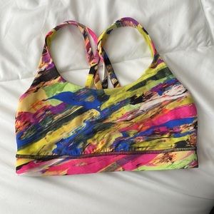 Colorful Lululemon Energy Bra - Size 6